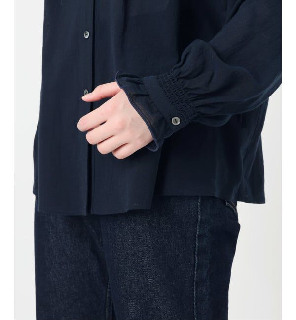 SLOBE IENA「《WEB限定》フリルピンタックブラウス」|シャツ・ブラウス|