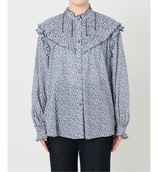 SLOBE IENA「《WEB限定》フリルピンタックブラウス」|シャツ・ブラウス|