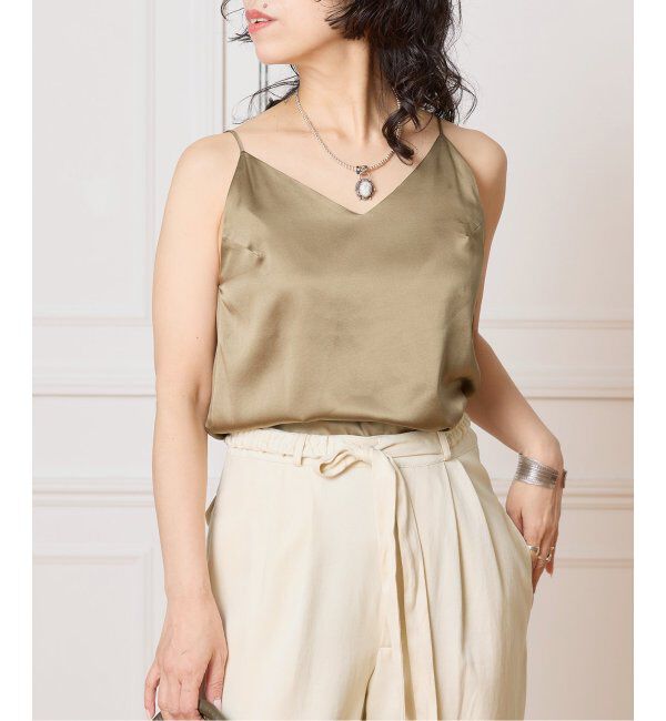 IENA LA BOUCLE「IENA LA BOUCLE ウォッシャブルシルクMIXキャミソール」|キャミソール|