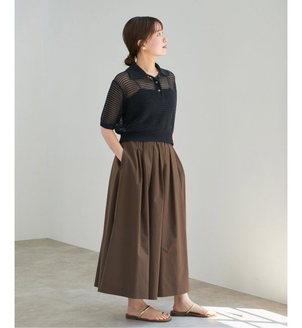 IENA「《一部カラー店舗限定》タイプライターフレアスカート」|スカート|