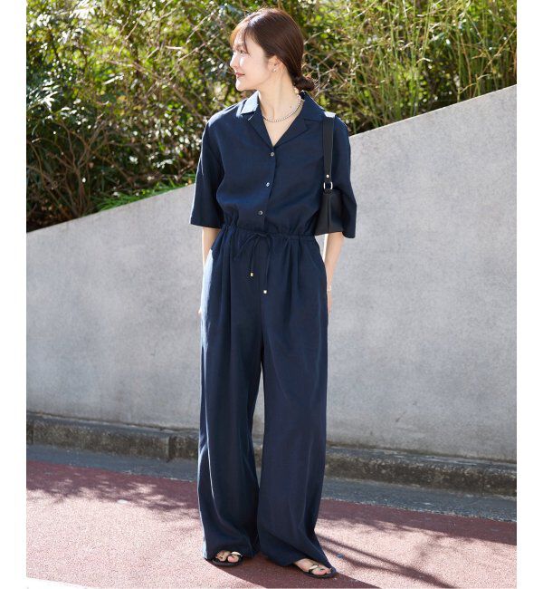 SLOBE IENA「《WEB限定/追加2》ハーフスリーブオールインワン」|オールインワン|