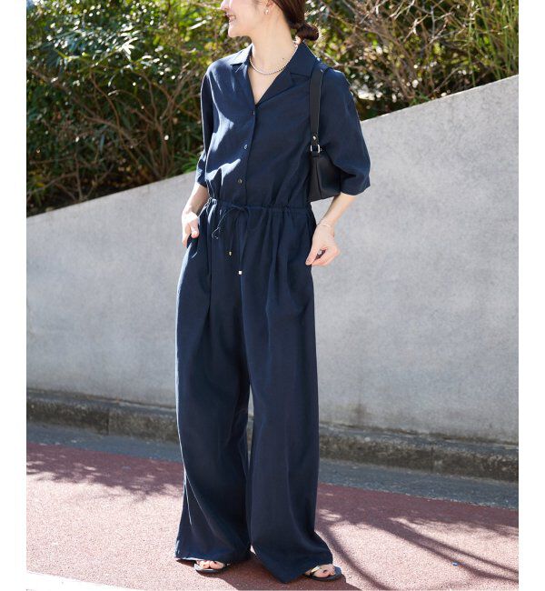 SLOBE IENA「《WEB限定/追加2》ハーフスリーブオールインワン」|オールインワン|