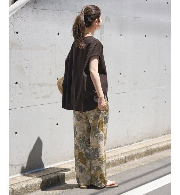 IENA「《追加6》 コットンストレッチ NEOワイドクループルオーバー」|ニット・セーター|