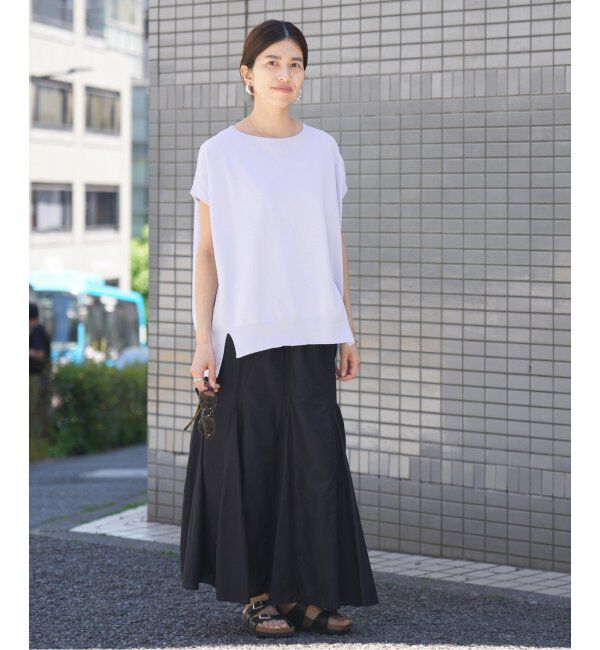 IENA「《追加6》 コットンストレッチ NEOワイドクループルオーバー」|ニット・セーター|