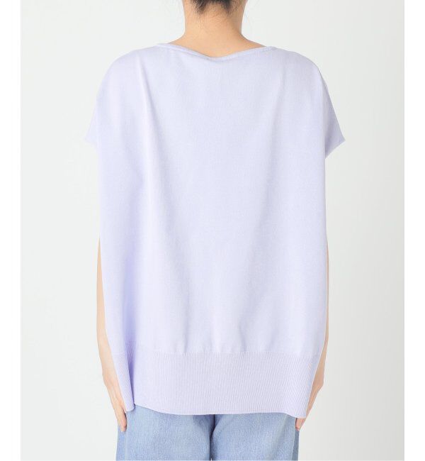 IENA「《追加6》 コットンストレッチ NEOワイドクループルオーバー」|ニット・セーター|