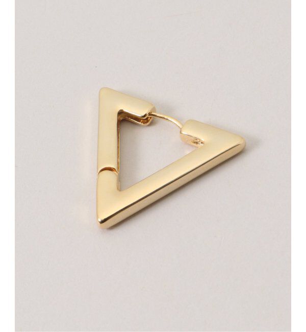 SLOBE IENA「Theia Jewelry/テイア ジュエリー トライアングルピアス 71043E0028」|ピアス|
