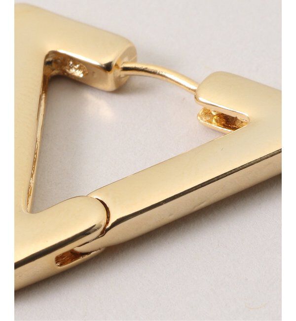 SLOBE IENA「Theia Jewelry/テイア ジュエリー トライアングルピアス 71043E0028」|ピアス|