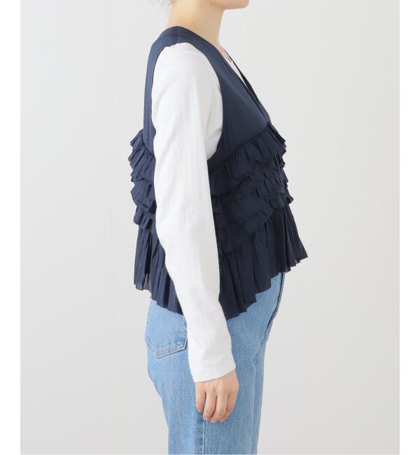 SLOBE IENA「2WAY フリルノースリーブブラウス」|シャツ・ブラウス|