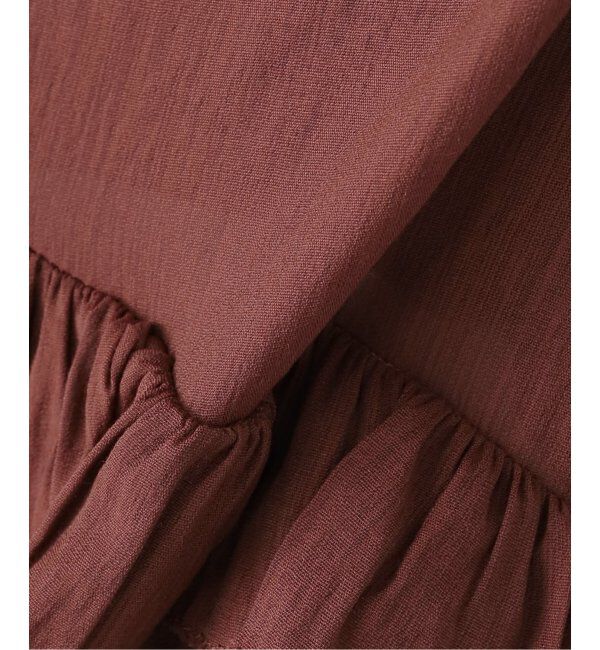 SLOBE IENA「2WAY フリルノースリーブブラウス」|シャツ・ブラウス|