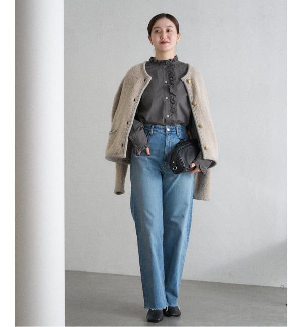 IENA「ボアニットカーディガン」|カーディガン|