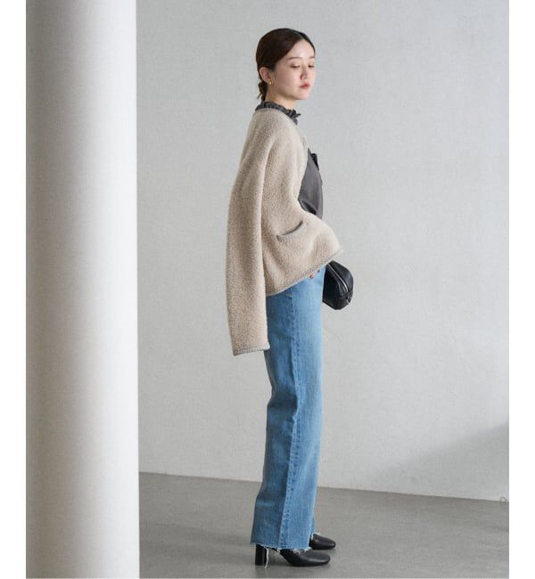 IENA「ボアニットカーディガン」|カーディガン|