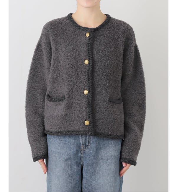 IENA「ボアニットカーディガン」|カーディガン|