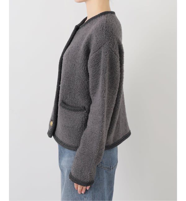 IENA「ボアニットカーディガン」|カーディガン|