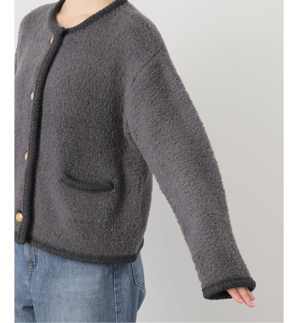 IENA「ボアニットカーディガン」|カーディガン|