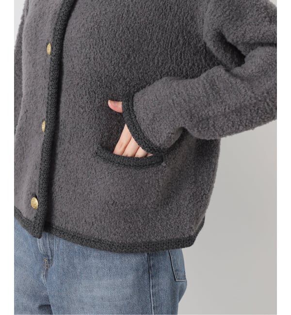 IENA「ボアニットカーディガン」|カーディガン|