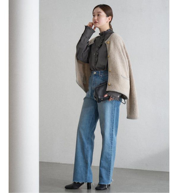 IENA「ボアニットカーディガン」|カーディガン|