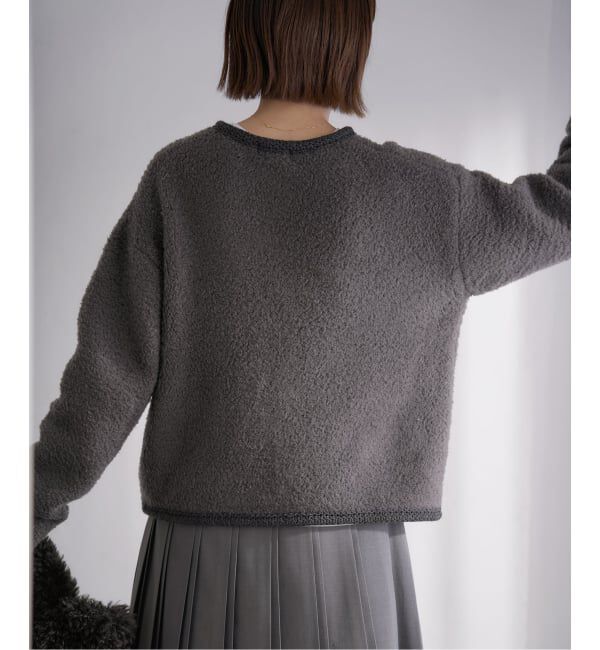 IENA「ボアニットカーディガン」|カーディガン|