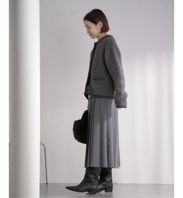 IENA「ボアニットカーディガン」|カーディガン|