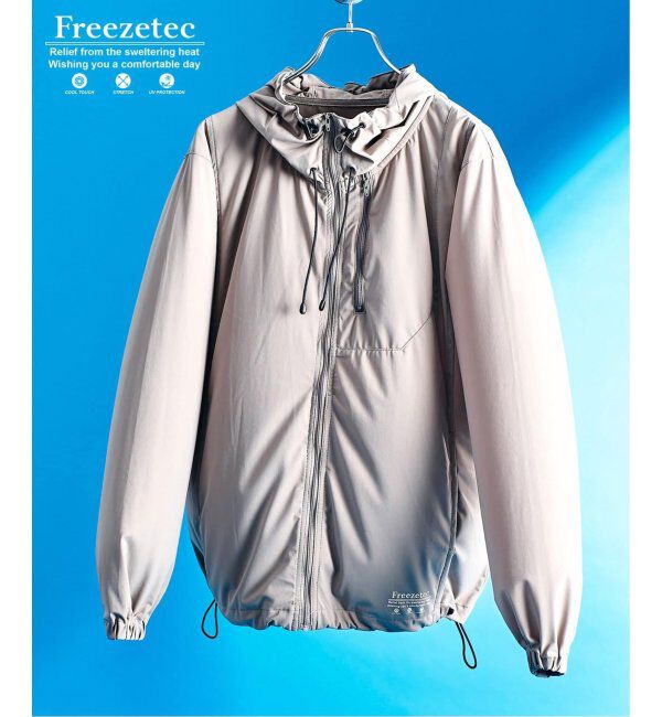 417 EDIFICE「《追加》"超冷感" UVCUT Freezetec パーカー」|パーカー|ベージュ