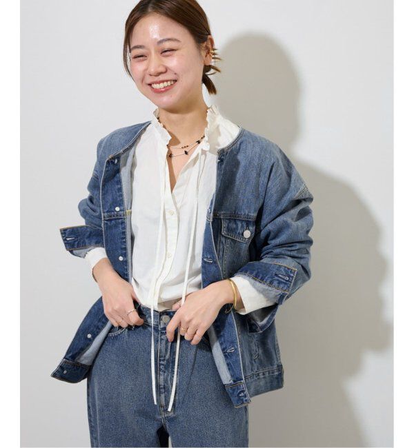 JOURNAL STANDARD relume「《追加8》ハイカウントコットンスタンドカラー2way」|シャツ・ブラウス|