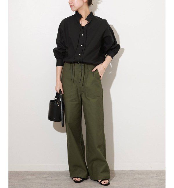 JOURNAL STANDARD relume「《追加8》ハイカウントコットンスタンドカラー2way」|シャツ・ブラウス|