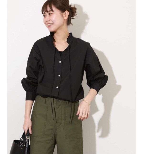 JOURNAL STANDARD relume「《追加8》ハイカウントコットンスタンドカラー2way」|シャツ・ブラウス|