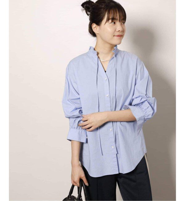 JOURNAL STANDARD relume「《追加8》ハイカウントコットンスタンドカラー2way」|シャツ・ブラウス|