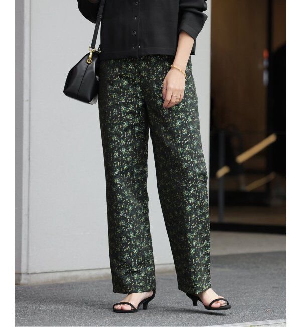 JOURNAL STANDARD relume「フラワージャガードパンツ」|スラックス|ブラック