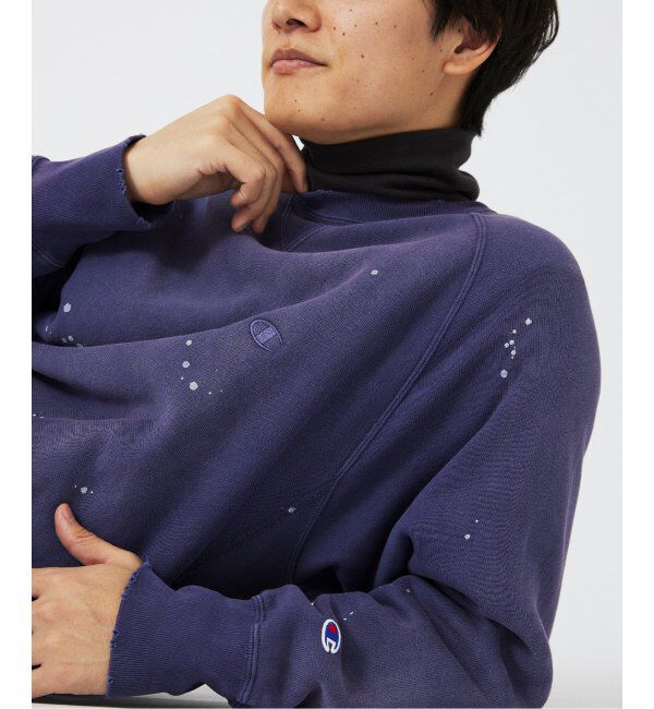 JOURNAL STANDARD relume「CHAMPION / チャンピオン 別注 R/W オーバーダイ スウェット」|スウェット・ジャージ|ネイビー C