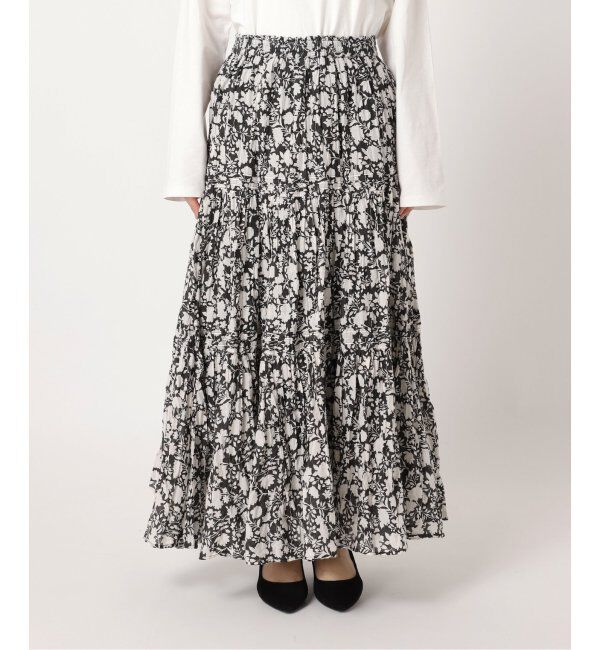JOURNAL STANDARD relume「《WEB限定追加2》コットンボイルクリンクルティアードスカート（柄）」|スカート|