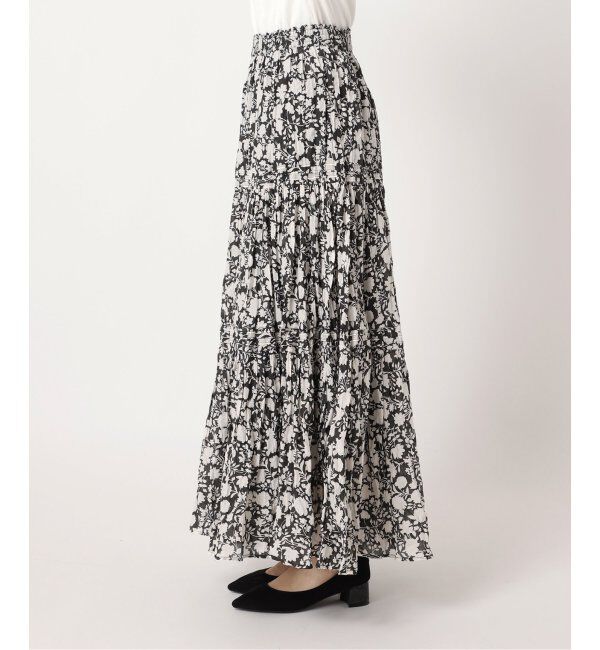 JOURNAL STANDARD relume「《WEB限定追加2》コットンボイルクリンクルティアードスカート（柄）」|スカート|