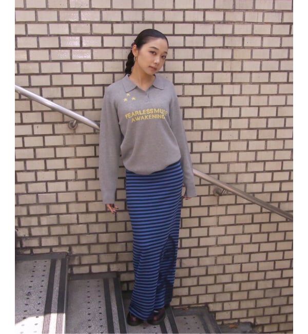 Oriens JOURNAL STANDARD「ジャカードユニフォームシャツニット」|ニット・セーター|