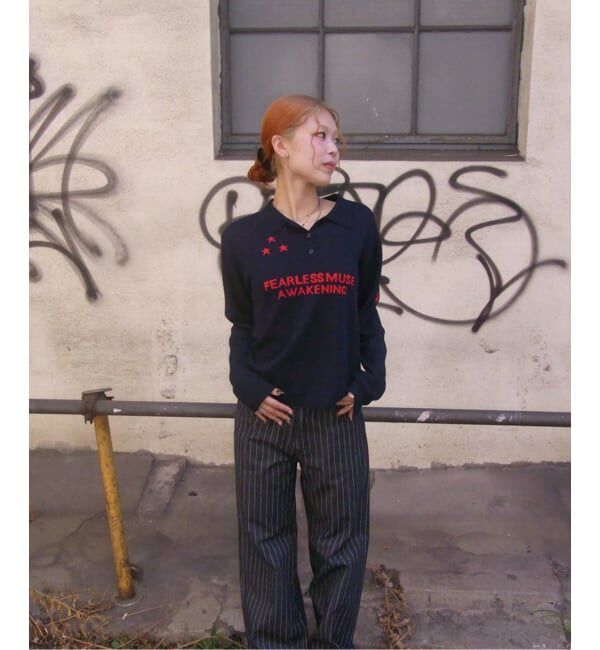 Oriens JOURNAL STANDARD「ジャカードユニフォームシャツニット」|ニット・セーター|