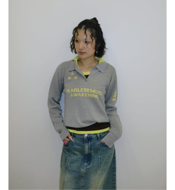 Oriens JOURNAL STANDARD「ジャカードユニフォームシャツニット」|ニット・セーター|