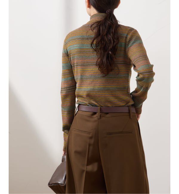 journal standard L'essage「ハイゲージリブZIPプルオーバー」|ニット・セーター|