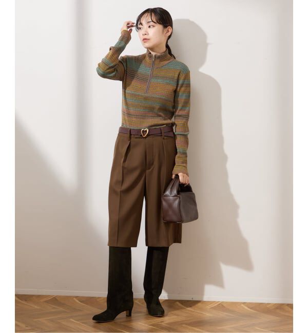 journal standard L'essage「ハイゲージリブZIPプルオーバー」|ニット・セーター|