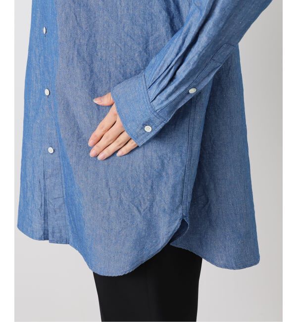 journal standard luxe「CLシャンブレー スタンドカラーシャツ」|シャツ・ブラウス|