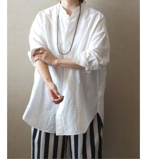 journal standard luxe「CLシャンブレー スタンドカラーシャツ」|シャツ・ブラウス|