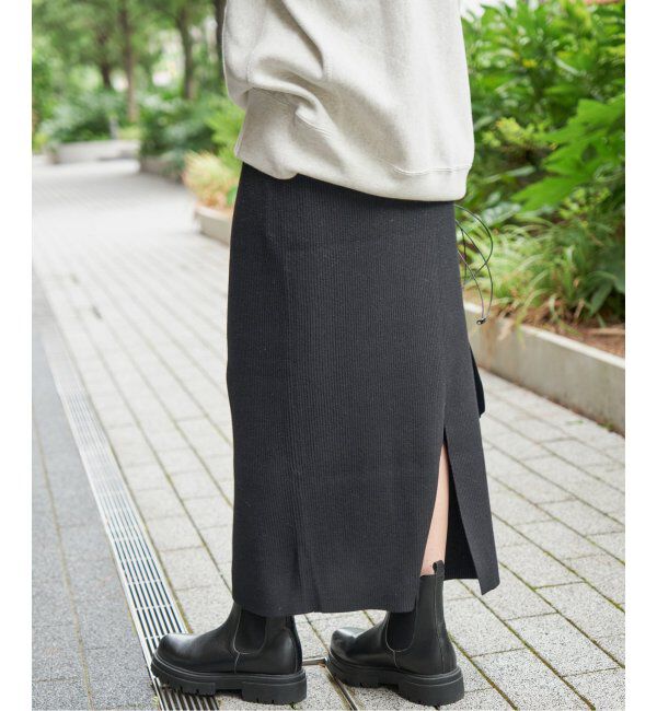 Spick and Span「《WEB限定追加》ラメリブニットタイトスカート」|スカート|