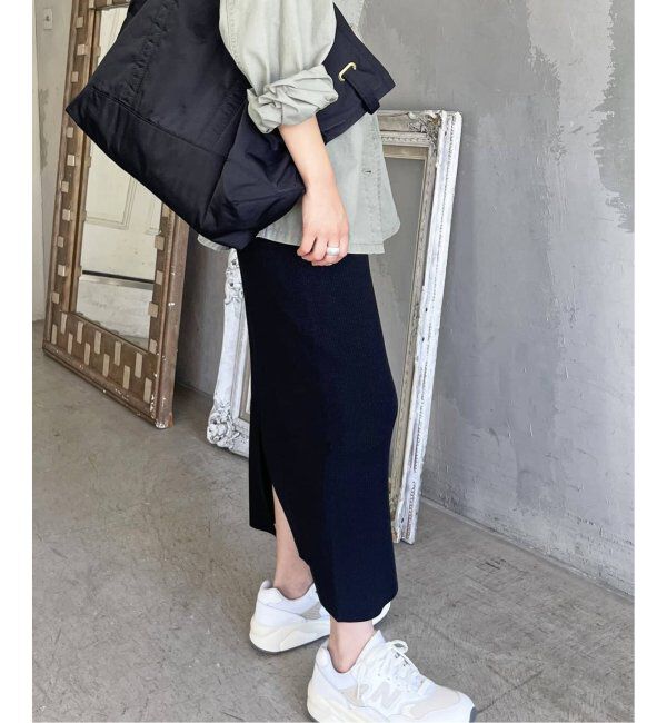 Spick and Span「《WEB限定追加》ラメリブニットタイトスカート」|スカート|