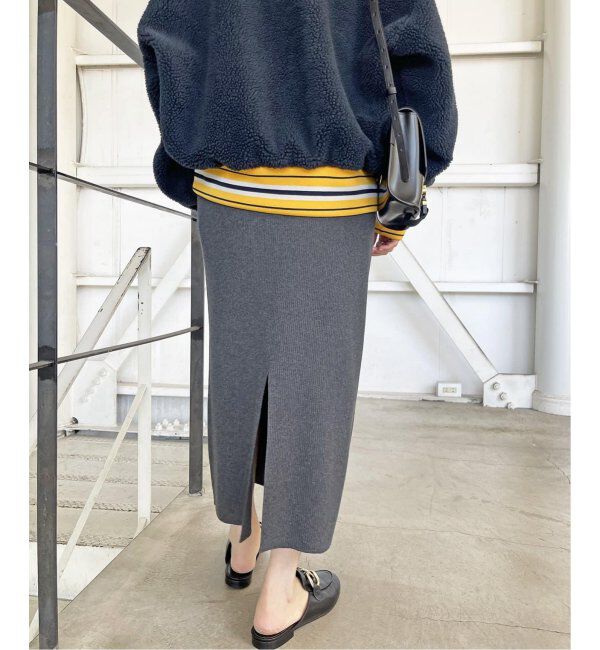 Spick and Span「《WEB限定追加》ラメリブニットタイトスカート」|スカート|