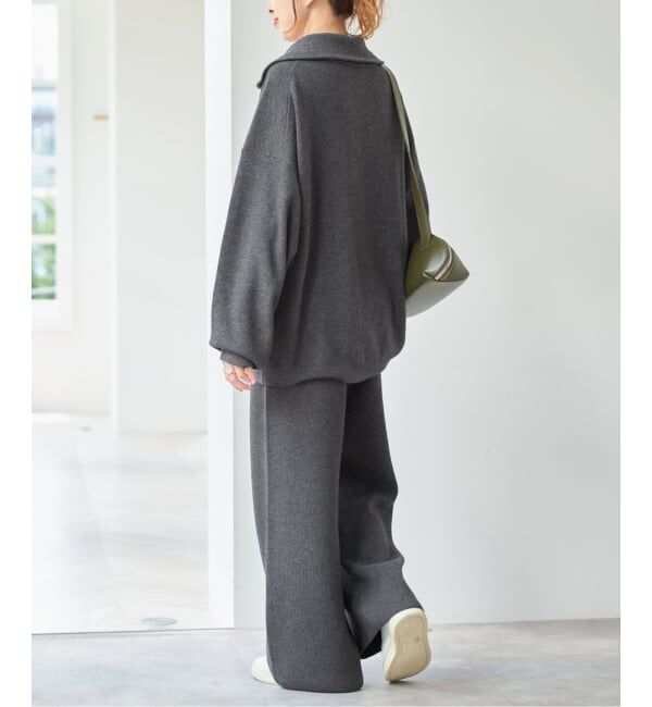 Spick and Span「ミラノリブハーフジッププルオーバー」|ニット・セーター|