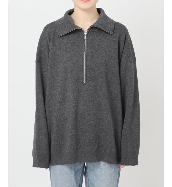 Spick and Span「ミラノリブハーフジッププルオーバー」|ニット・セーター|