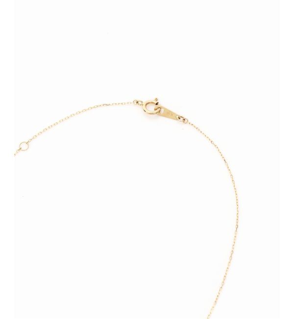 Lilas by Spick&Span「《WEB限定》カーブライン1ツブダイヤネックレス K10」|ネックレス|