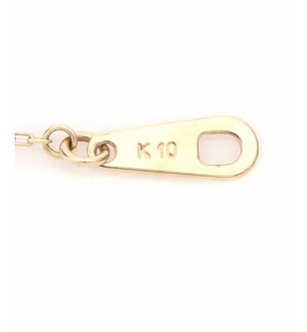 Lilas by Spick&Span「《WEB限定》カーブライン1ツブダイヤネックレス K10」|ネックレス|