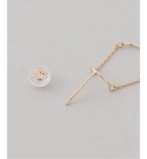 Lilas by Spick&Span「スイングカーブピアス K10（両耳）」|ピアス|