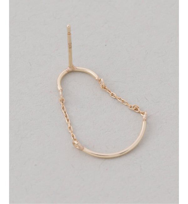 Lilas by Spick&Span「スイングカーブピアス K10（両耳）」|ピアス|