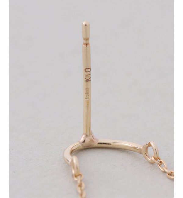 Lilas by Spick&Span「スイングカーブピアス K10（両耳）」|ピアス|