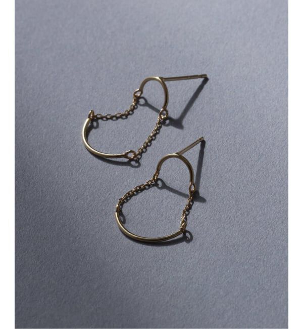 Lilas by Spick&Span「スイングカーブピアス K10（両耳）」|ピアス|