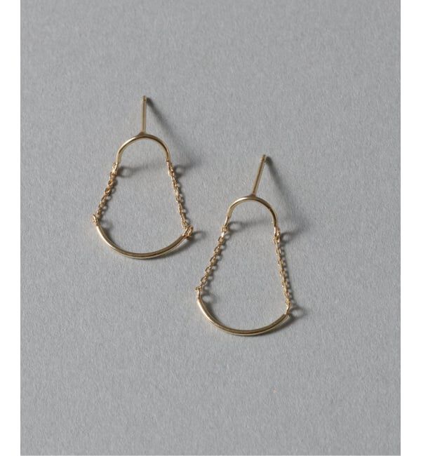 Lilas by Spick&Span「スイングカーブピアス K10（両耳）」|ピアス|